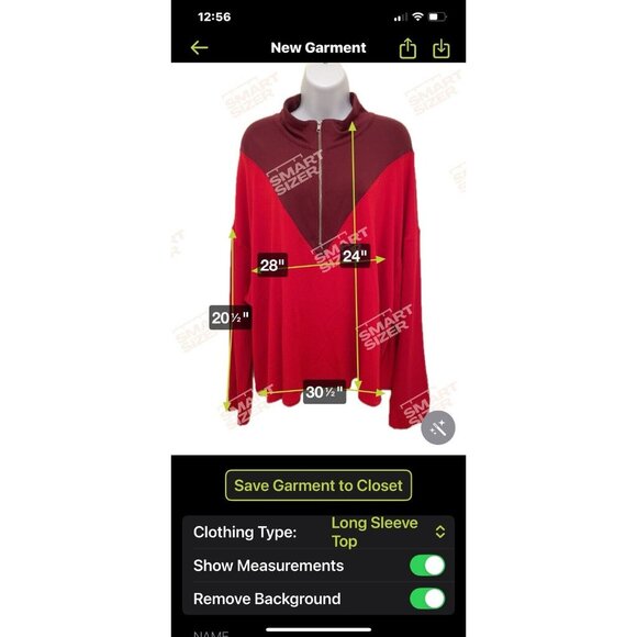 NWT~ Livi for Lane Bryant Women’s ‎ 26/28 Colorblock Cropped Top 1/4 zip Red - Picture 15 of 15